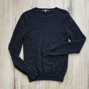 Uniqlo Women's Cashmere Black Crewneck Sweater